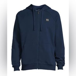 Under Armour *NWOT* Men’s Rival Fleece Full Zip Hoodie Jacket, Navy Blue
